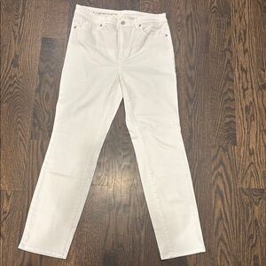 Talbots Flawless White High-Waist Straight Leg Jeans